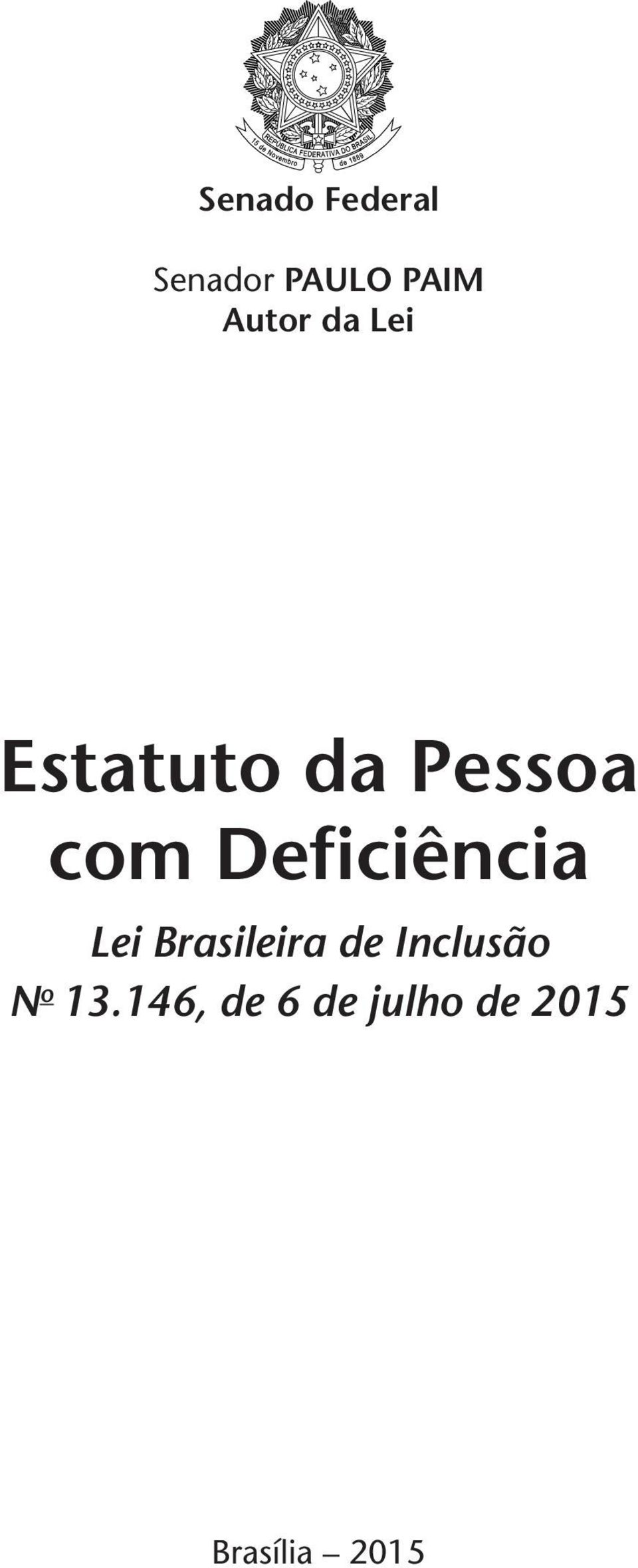 Deficiência Lei Brasileira de Inclusão