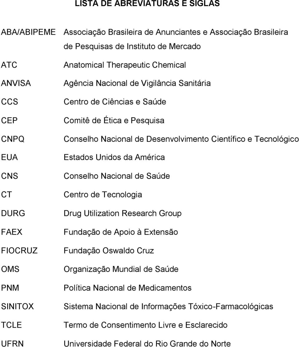 Desenvolvimento Científico e Tecnológico Estados Unidos da América Conselho Nacional de Saúde Centro de Tecnologia Drug Utilization Research Group Fundação de Apoio à Extensão Fundação Oswaldo