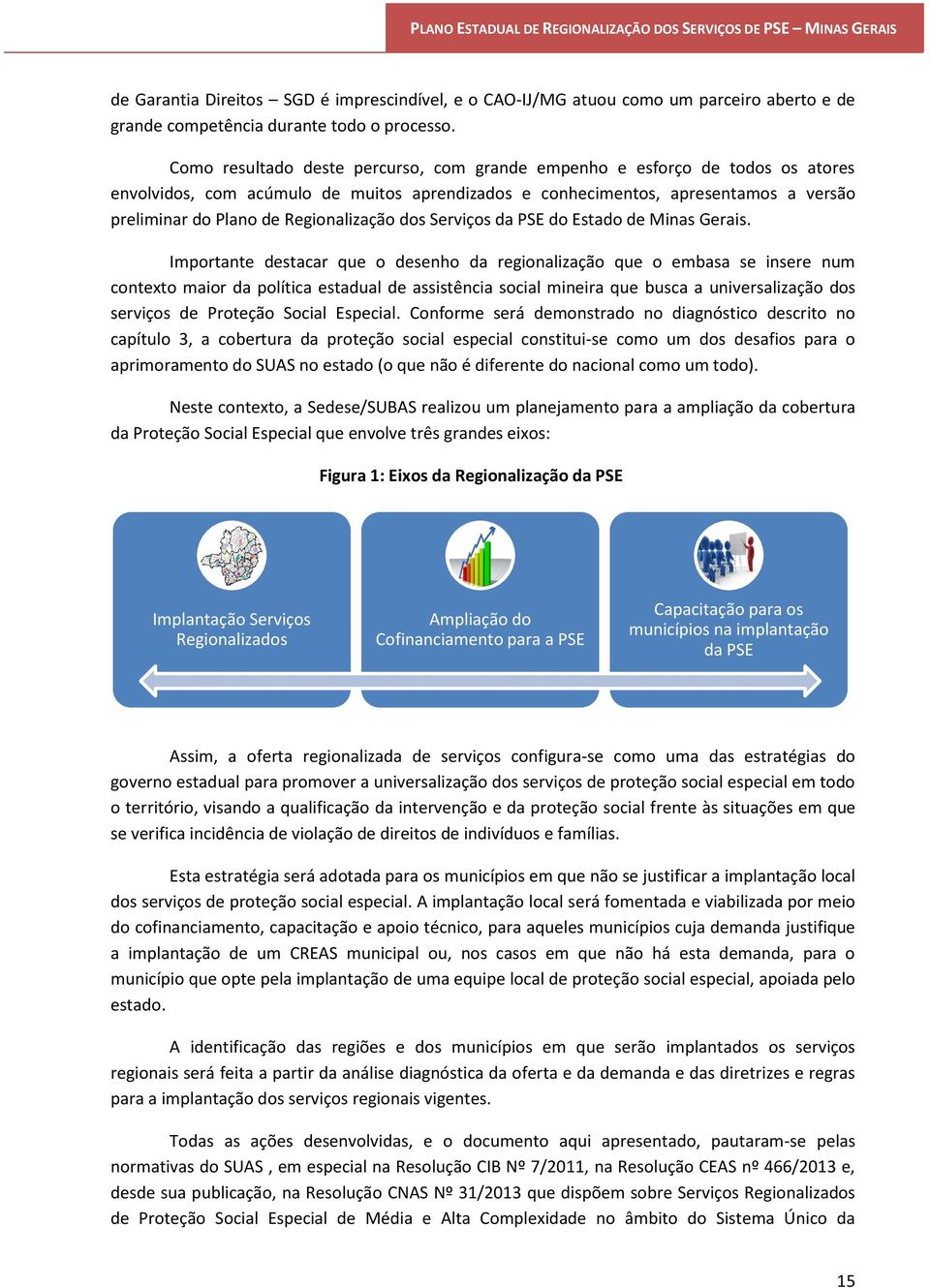 Regionalização dos Serviços da PSE do Estado de Minas Gerais.