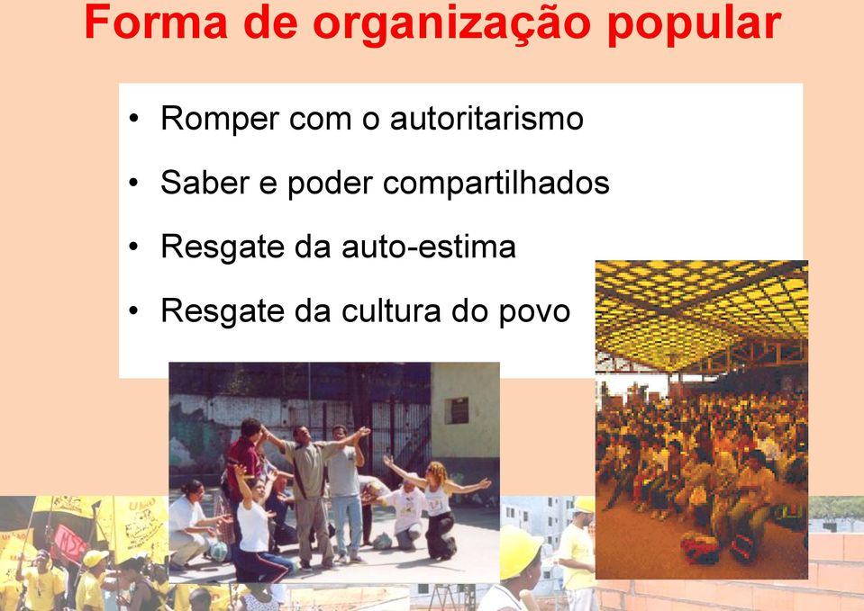 e poder compartilhados Resgate da