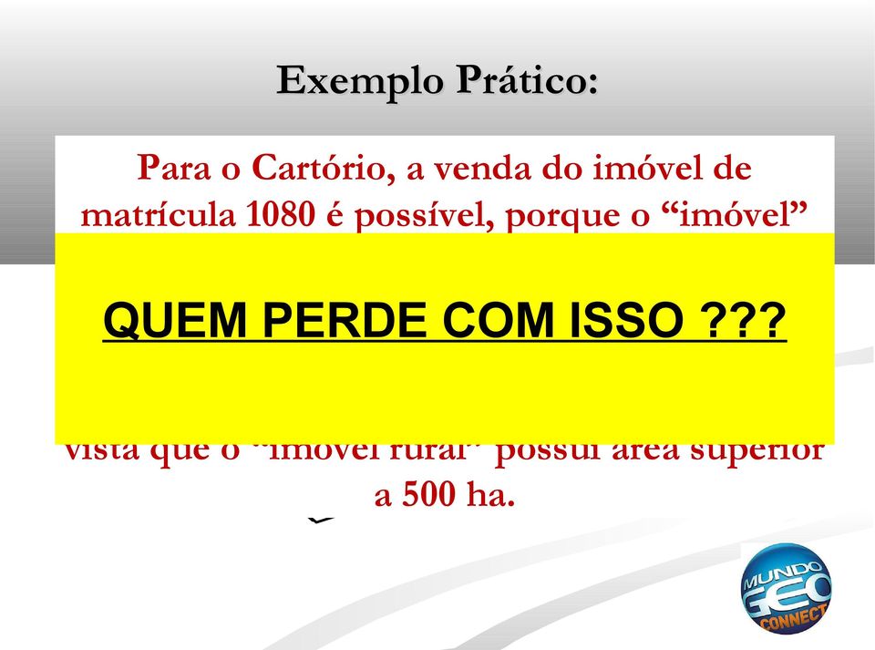 Matrícula ISSO que 1080somente??? 208 CCIR: ha 503.045.062.