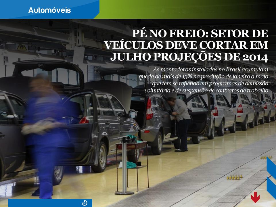 de mais de 13% na produção de janeiro a maio que tem se refletido