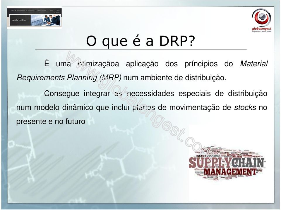 Planning (MRP) num ambiente de distribuição.