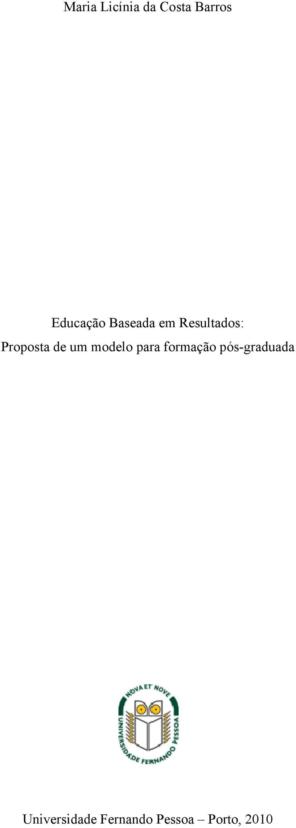 Proposta de um modelo para formação