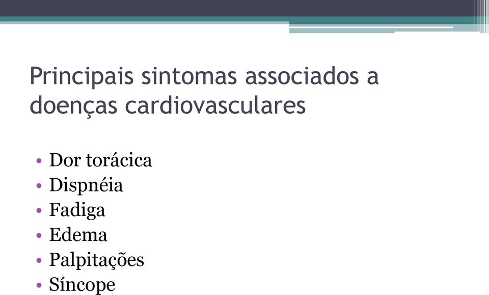cardiovasculares Dor