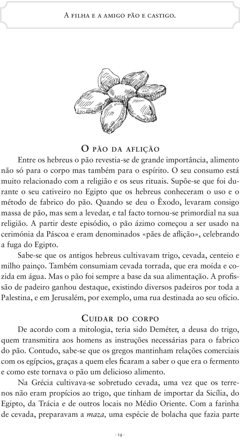 Quando se deu o Êxodo, levaram consigo massa de pão, mas sem a levedar, e tal facto tornou-se primordial na sua religião.