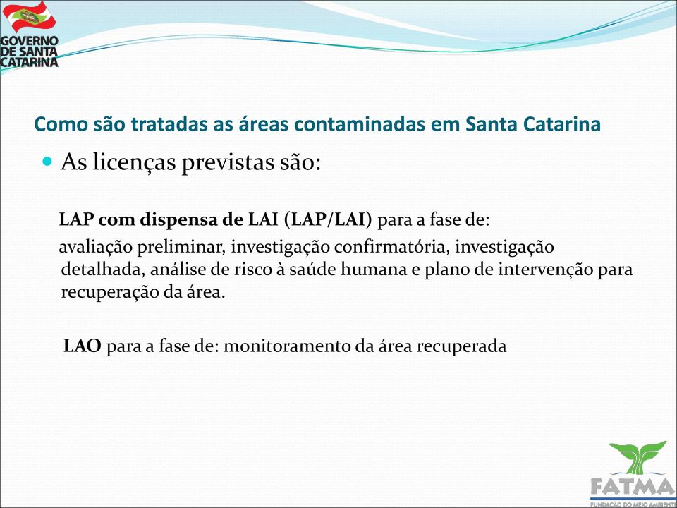 investigação detalhada, análise de risco à saúde humana e plano de