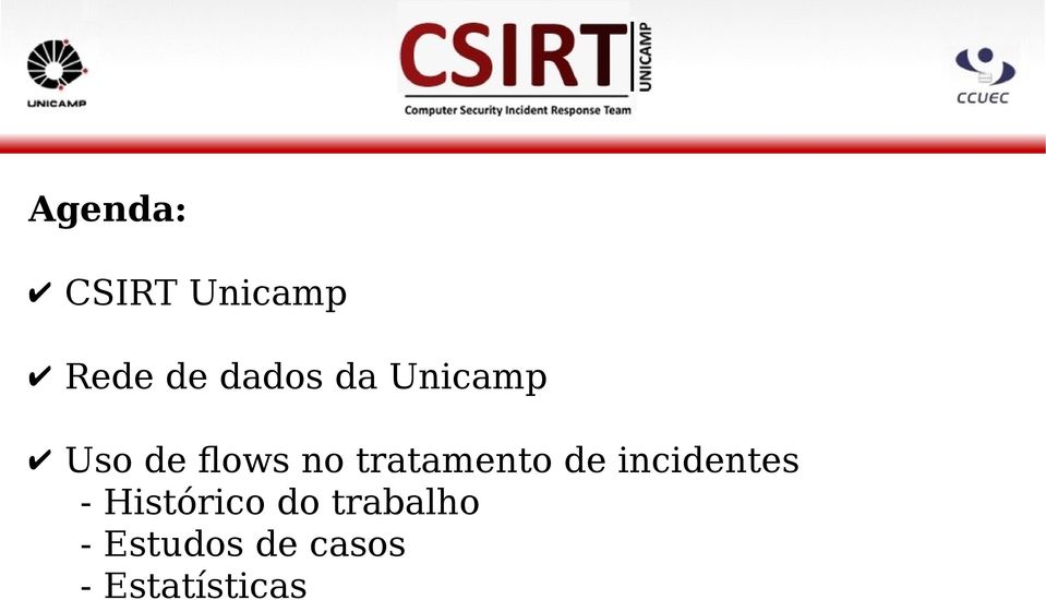 tratamento de incidentes - Histórico