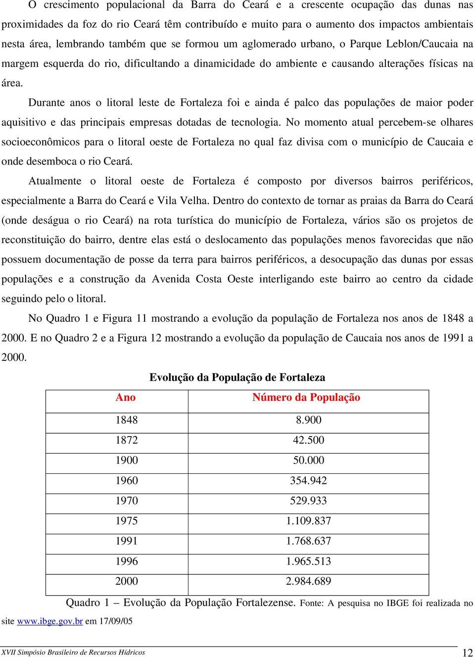 Durante anos o litoral leste de Fortaleza foi e ainda é palco das populações de maior poder aquisitivo e das principais empresas dotadas de tecnologia.