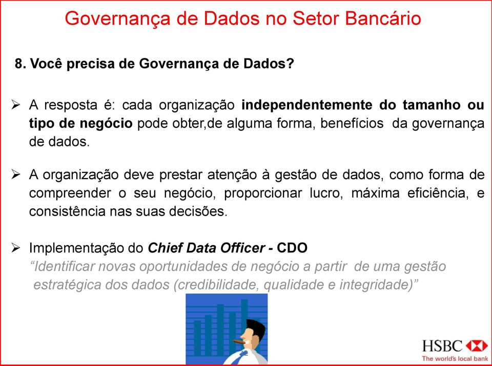 governança de dados.