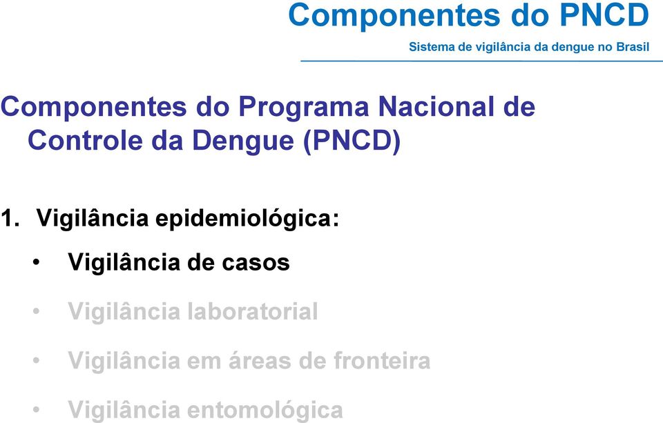 Vigilância epidemiológica: Vigilância de casos Vigilância