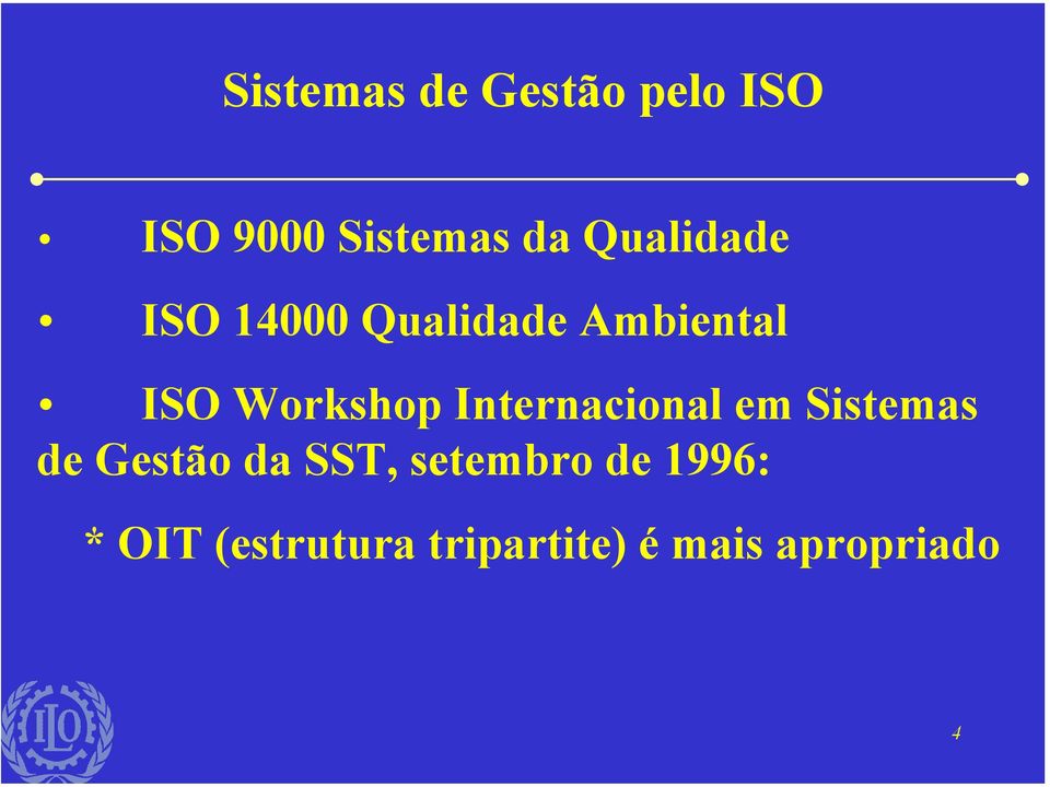 Internacional em Sistemas de Gestão da SST, setembro