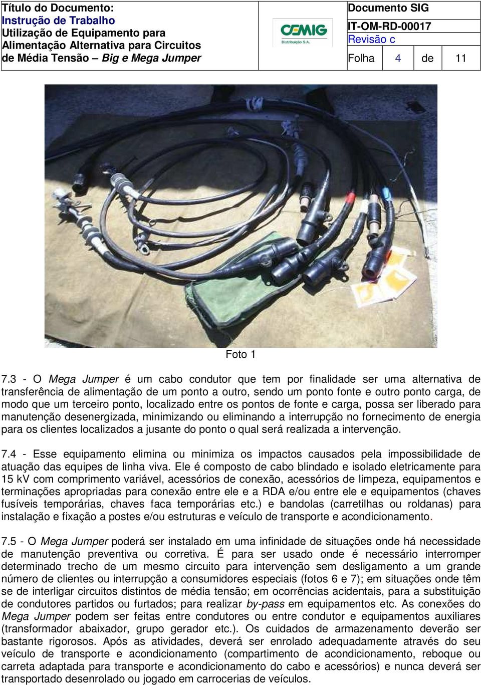 ponto, localizado entre os pontos de fonte e carga, possa ser liberado para manutenção desenergizada, minimizando ou eliminando a interrupção no fornecimento de energia para os clientes localizados a