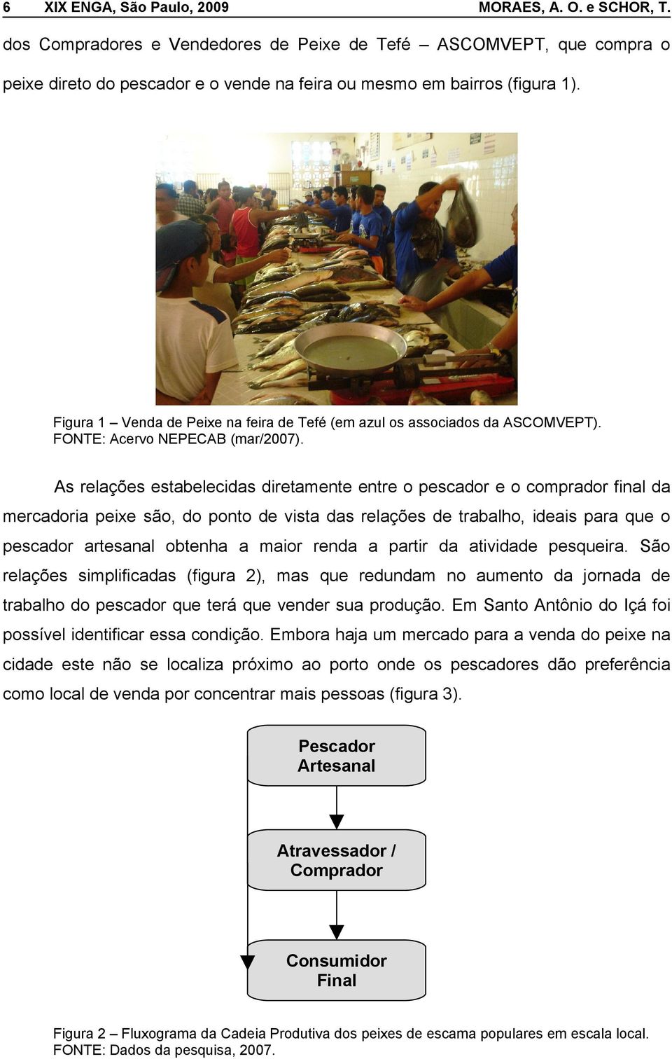 As relações estabelecidas diretamente entre o pescador e o comprador final da mercadoria peixe são, do ponto de vista das relações de trabalho, ideais para que o pescador artesanal obtenha a maior