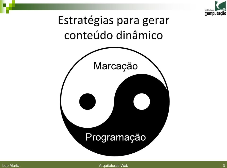 Marcação Programação