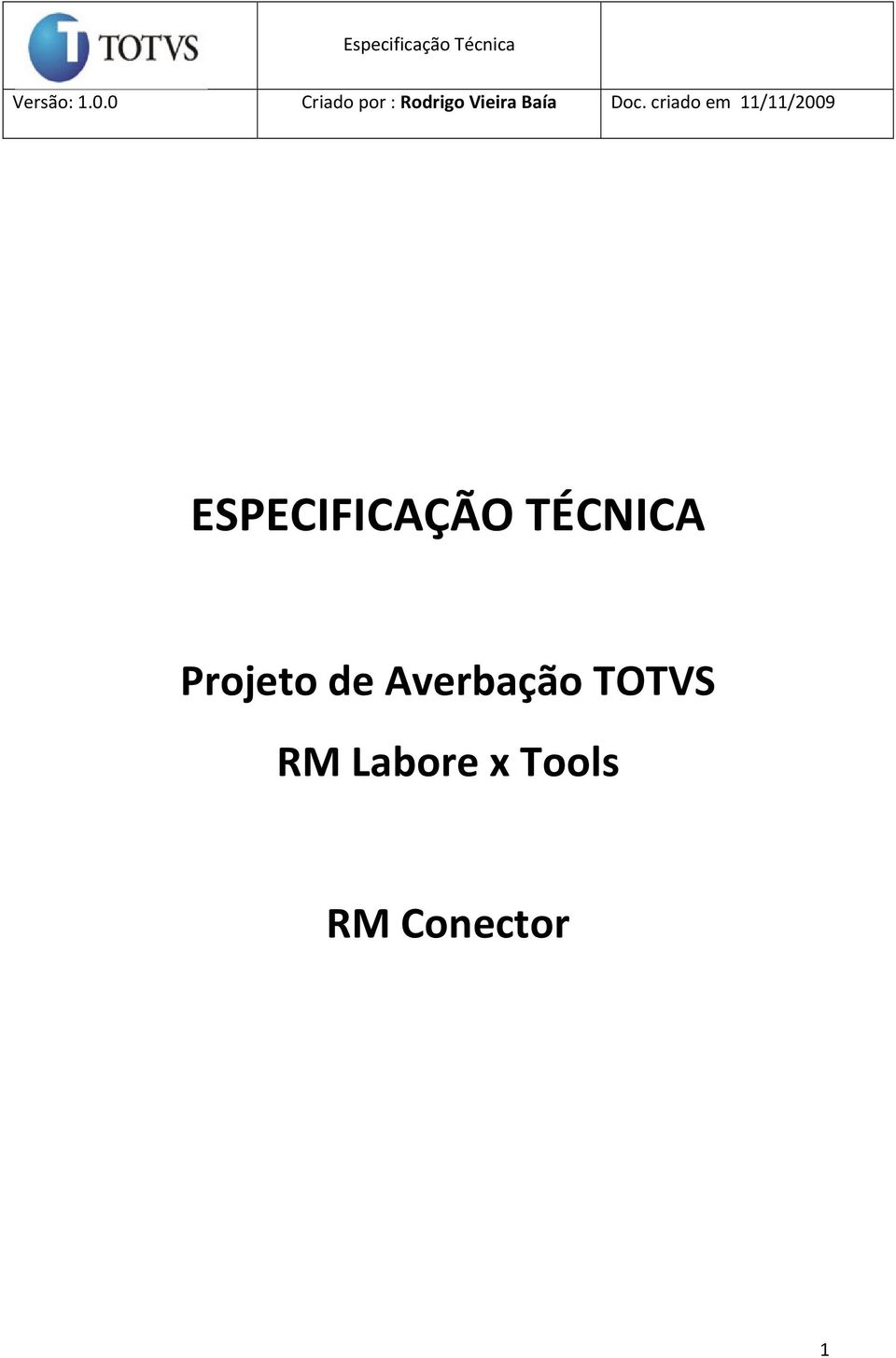 Averbação TOTVS RM