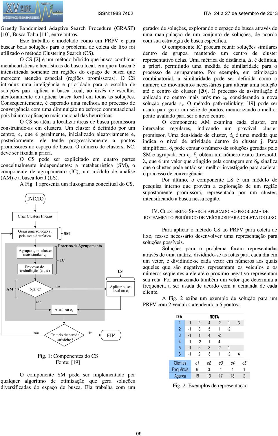 O CS [2] é um método híbrido que busca combinar metaheurísticas e heurísticas de busca local, em que a busca é intensificada somente em regiões do espaço de busca que merecem atenção especial