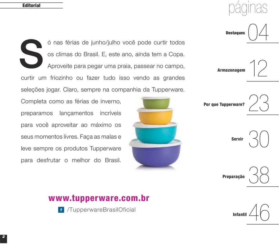 Claro, sempre na companhia da Tupperware.