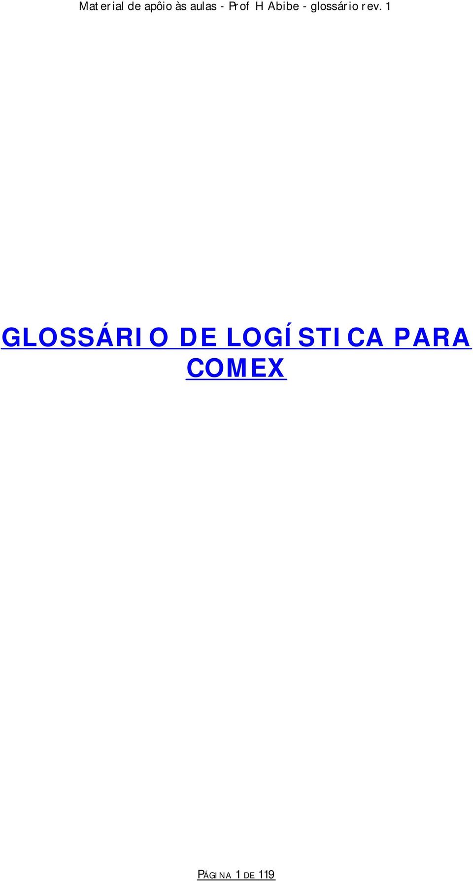 PARA COMEX