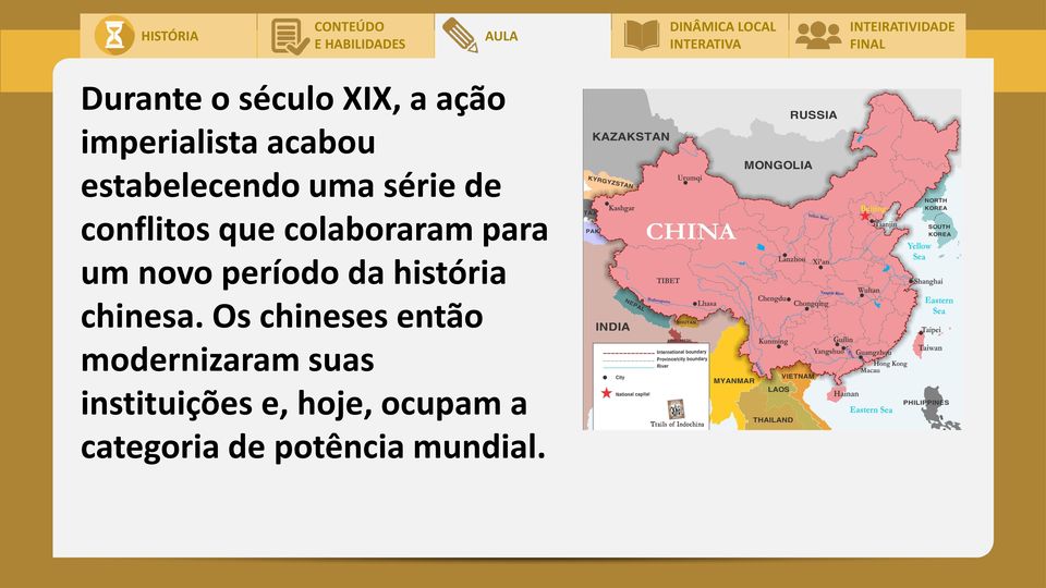 novo período da história chinesa.