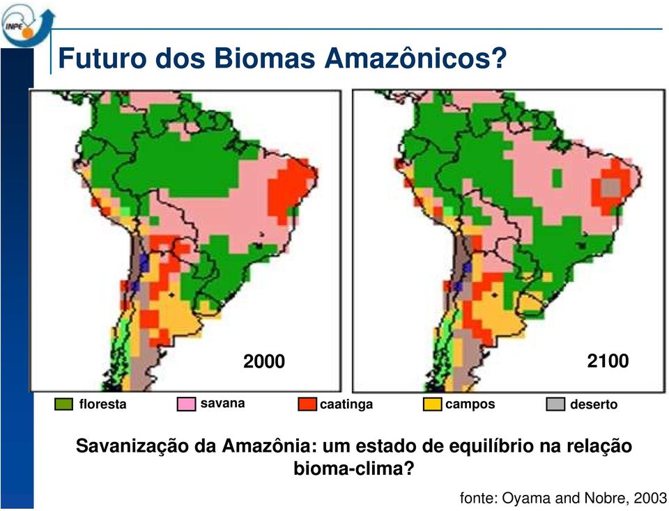 deserto Savanização da Amazônia: um estado de