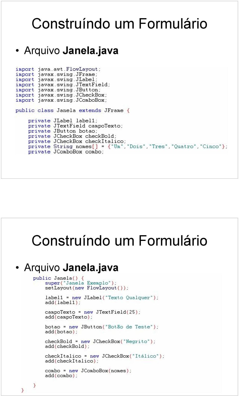 Janela.java   Janela.