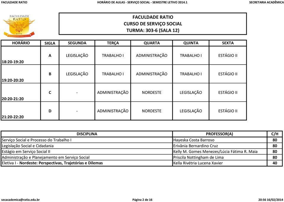 Serviço Social II Administração e Planejamento em Serviço Social Eletiva I - Nordeste: Perspectivas, Trajetórias e Dilemas Hayeska Costa Barroso Erivânia