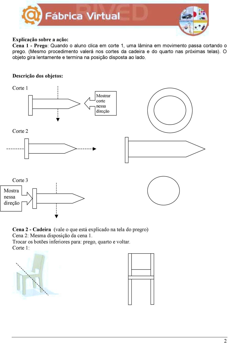 O objeto gira lentamente e termina na posição disposta ao lado.