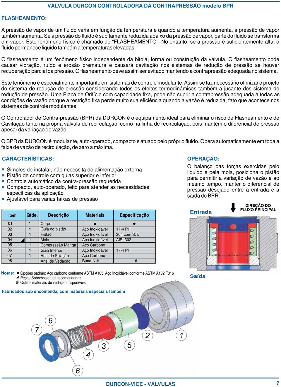 No entanto, se a pressão é suficientemente alta, o fluido permanece liquido também a temperaturas elevadas. O flasheamento é um fenômeno físico independente da bitola, forma ou construção da válvula.