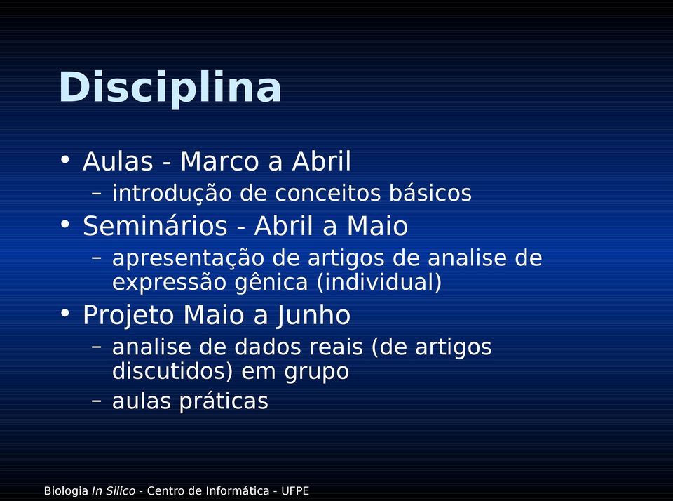 analise de expressão gênica (individual) Projeto Maio a Junho