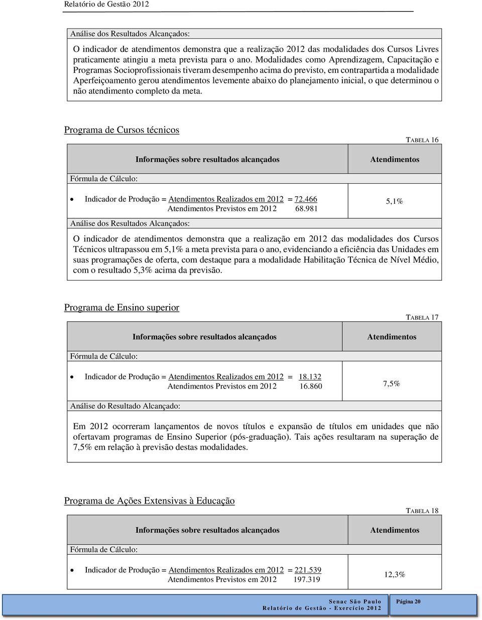 do planejamento inicial, o que determinou o não atendimento completo da meta.