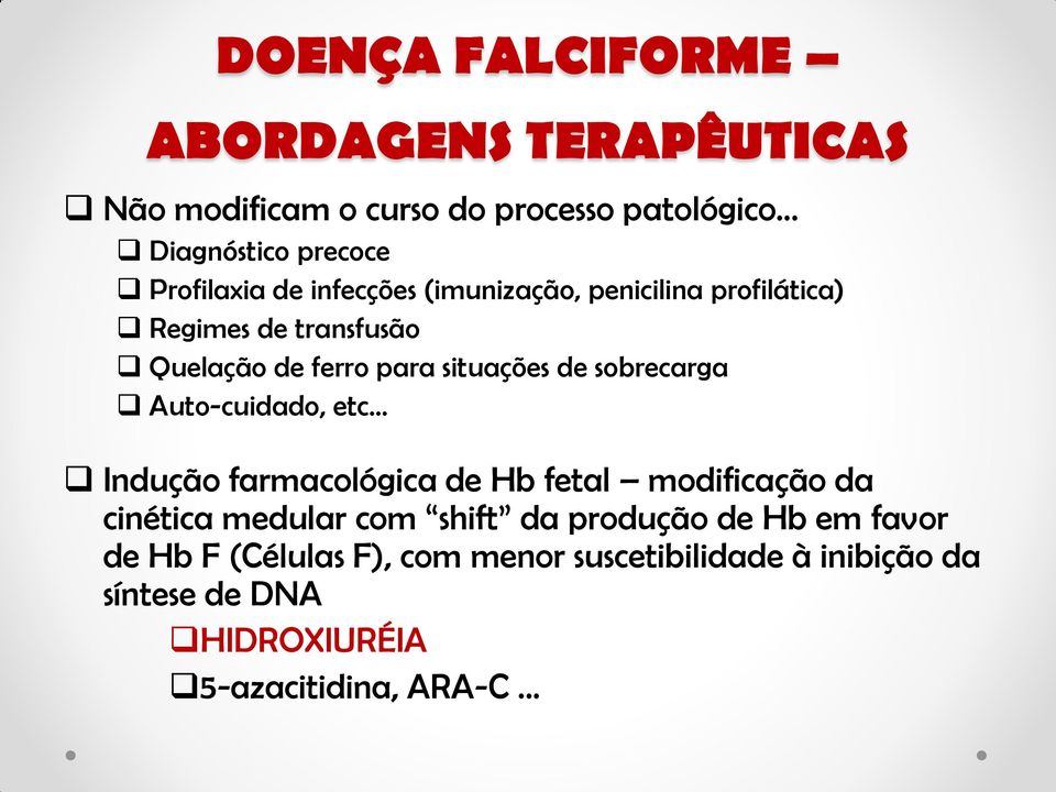 ferro para situações de sobrecarga Auto-cuidado, etc.