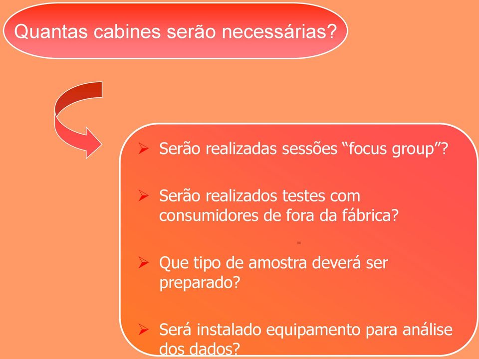 Serão realizados testes com consumidores de fora da