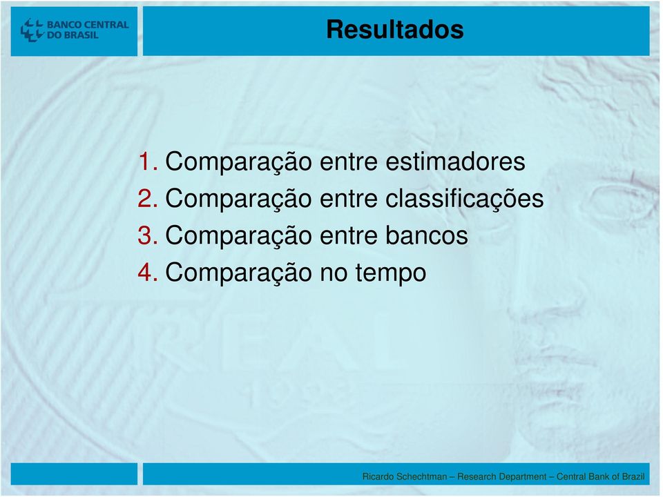 Comparação entre classificações