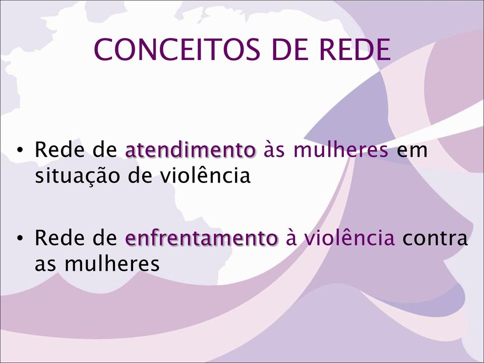 situação de violência Rede de