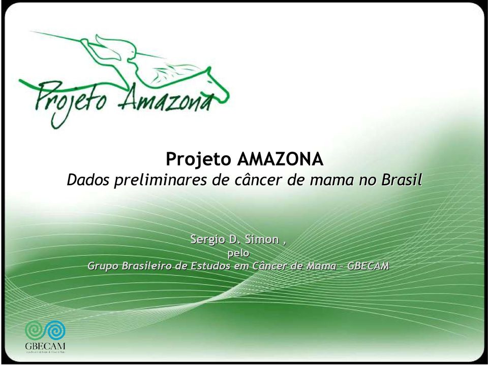 D. Simon, pelo Grupo Brasileiro de