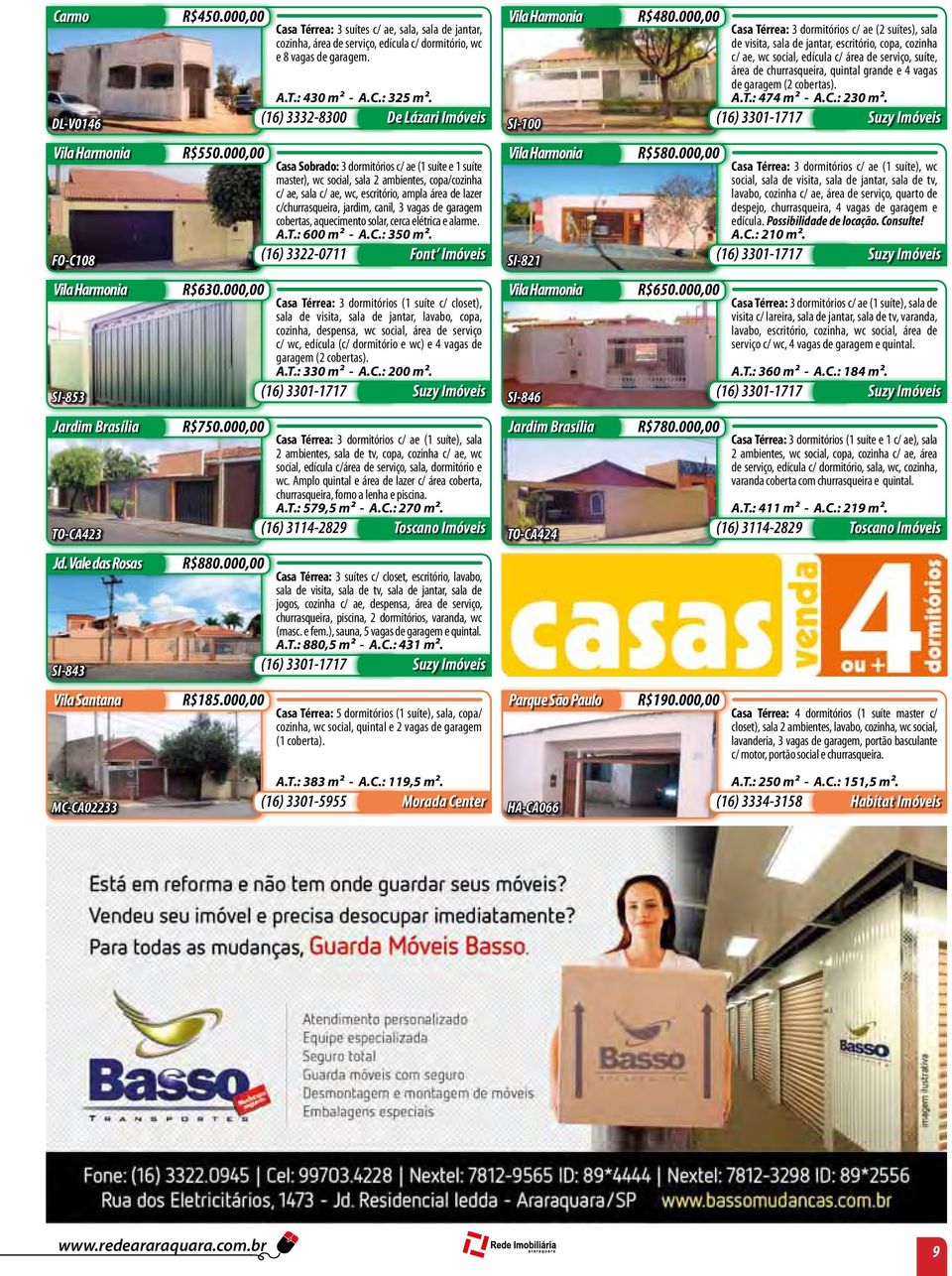 000,00 Casa Sobrado: 3 dormitórios c/ ae (1 suíte e 1 suíte master), wc social, sala 2 ambientes, copa/cozinha c/ ae, sala c/ ae, wc, escritório, ampla área de lazer c/churrasqueira, jardim, canil, 3