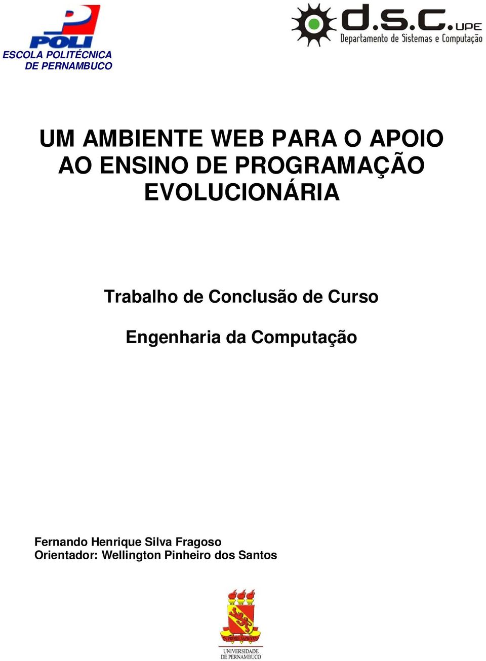Curso Engenharia da Computação Fernando Henrique