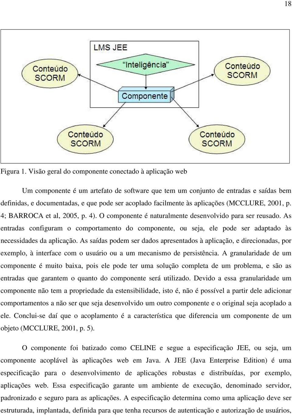 às aplicações (MCCLURE, 2001, p. 4; BARROCA et al, 2005, p. 4). O componente é naturalmente desenvolvido para ser reusado.