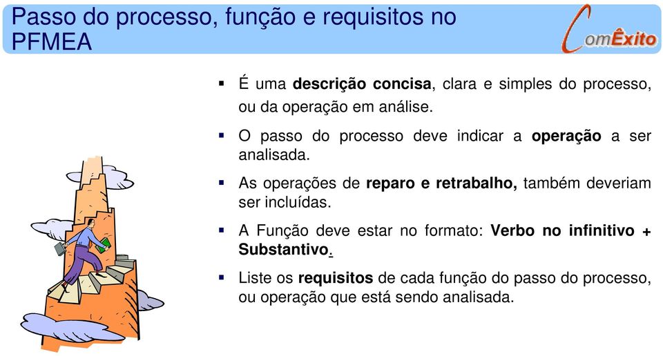 As operações de reparo e retrabalho, também deveriam ser incluídas.