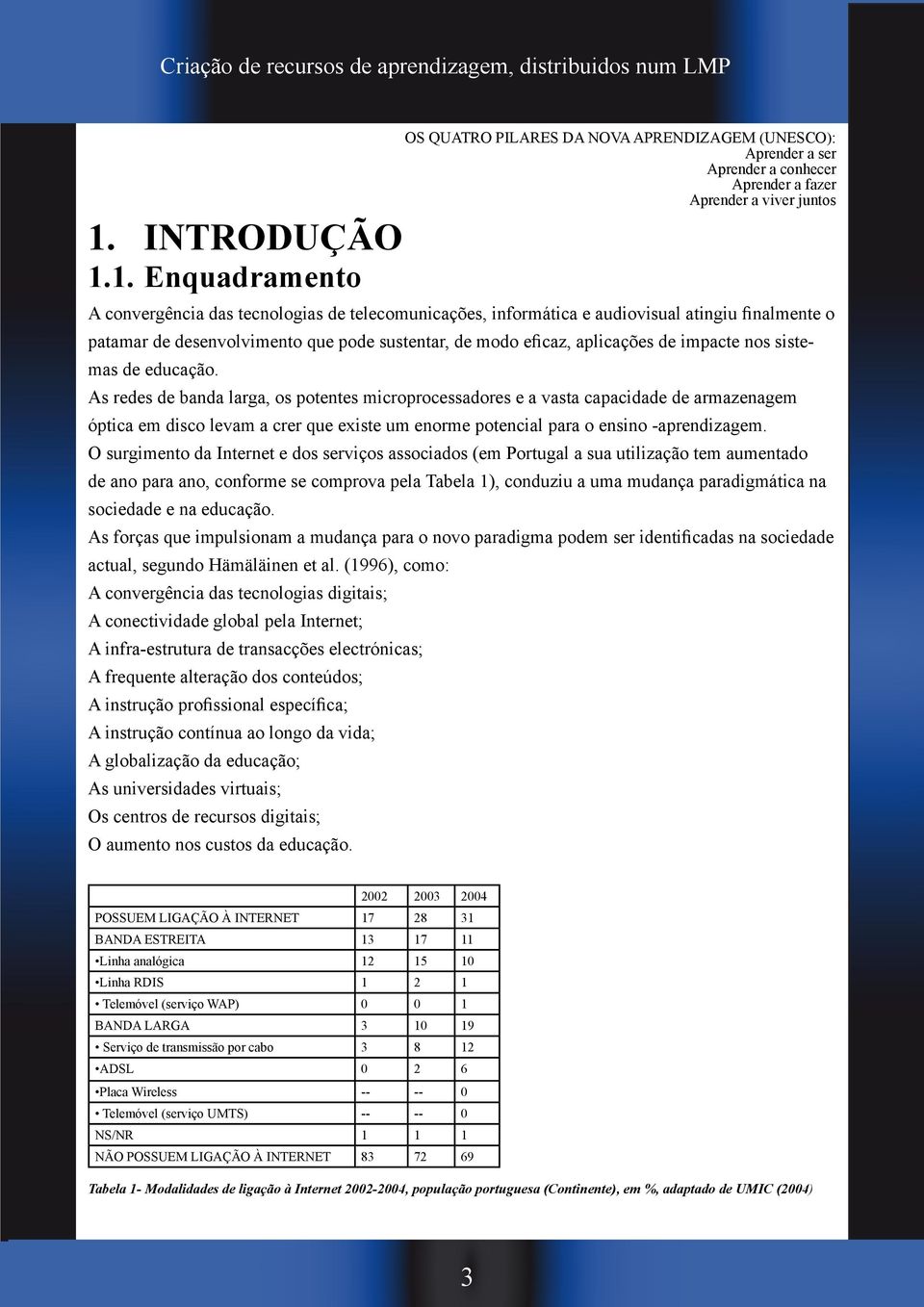 1. Enquadramento A convergência das tecnologias de telecomunicações, informática e audiovisual atingiu finalmente o patamar de desenvolvimento que pode sustentar, de modo eficaz, aplicações de