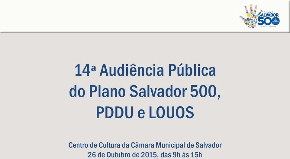 de Cultura da Câmara Municipal de