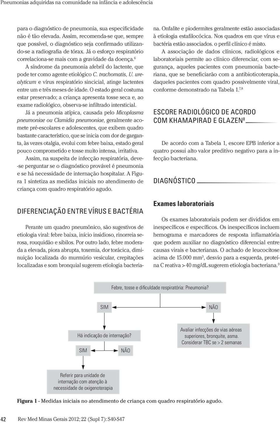 urealyticum e vírus respiratório sincicial, atinge lactentes entre um e três meses de idade.