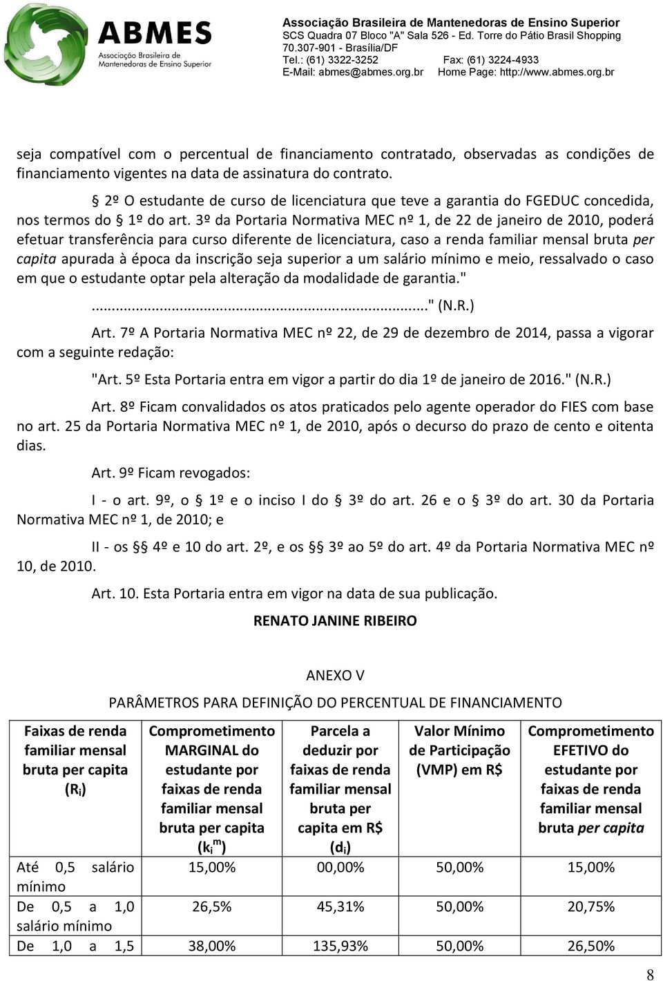 3º da Portaria Normativa MEC nº 1, de 22 de janeiro de 2010, poderá efetuar transferência para curso diferente de licenciatura, caso a renda familiar mensal bruta per capita apurada à época da