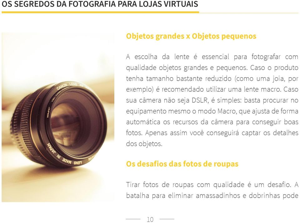 Caso sua câmera não seja DSLR, é simples: basta procurar no equipamento mesmo o modo Macro, que ajusta de forma automática os recursos da câmera para conseguir boas