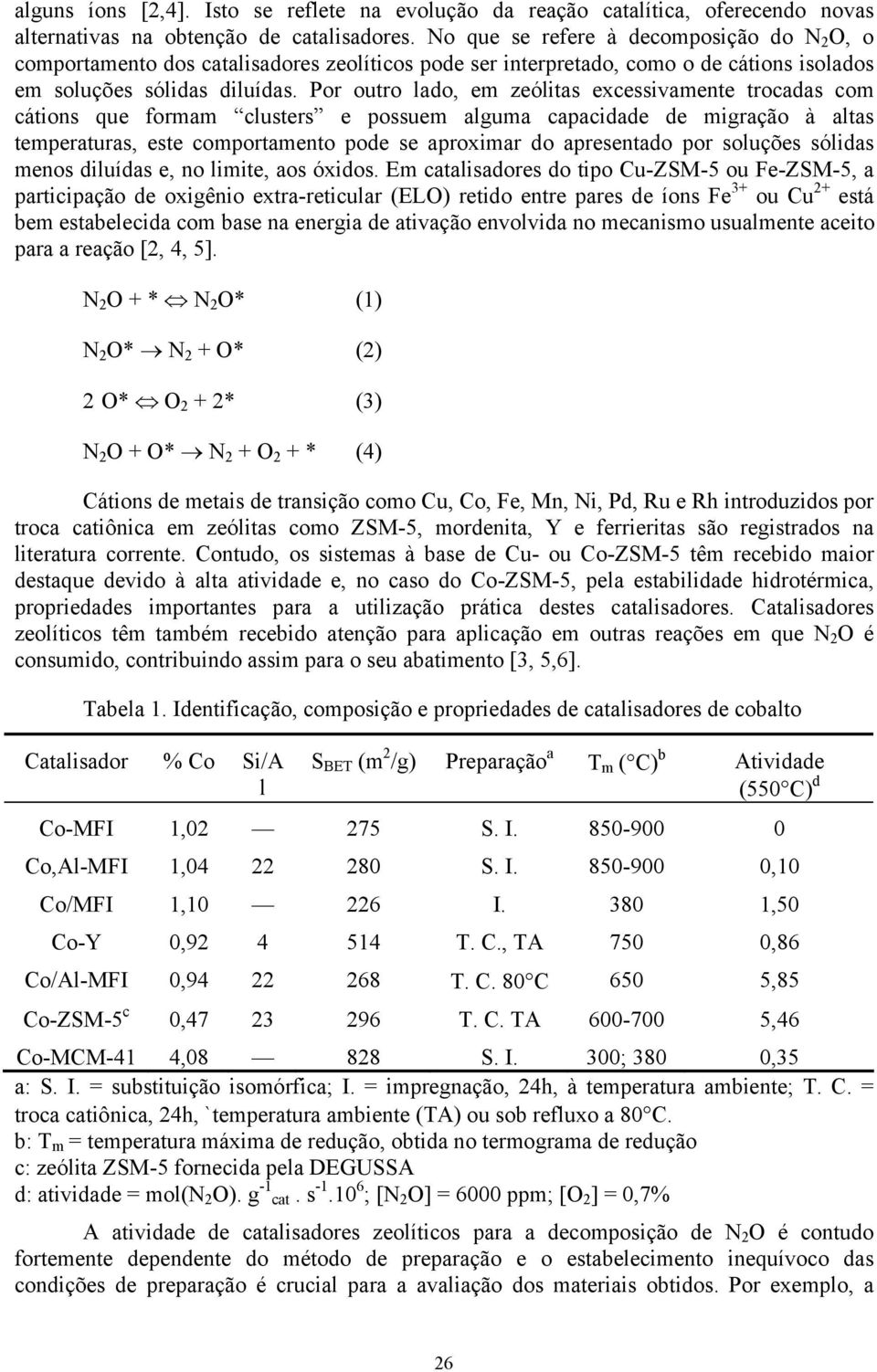 Por outro lado, em zeólitas excessivamente trocadas com cátions que formam clusters e possuem alguma capacidade de migração à altas temperaturas, este comportamento pode se aproximar do apresentado