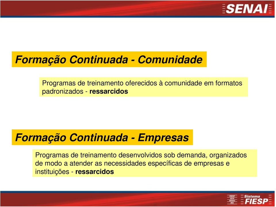 Empresas Programas de treinamento desenvolvidos sob demanda, organizados de