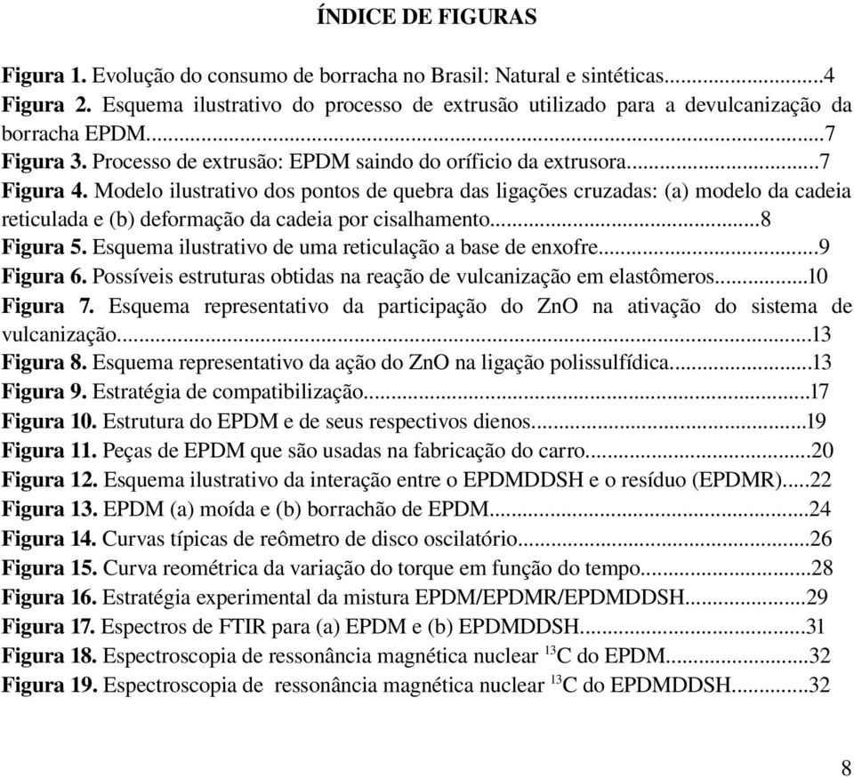 Modelo ilustrativo dos pontos de quebra das ligações cruzadas: (a) modelo da cadeia reticulada e (b) deformação da cadeia por cisalhamento...8 Figura.