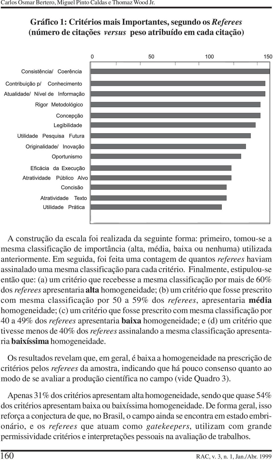 mesma classificação de importância (alta, média, baixa ou nenhuma) utilizada anteriormente.