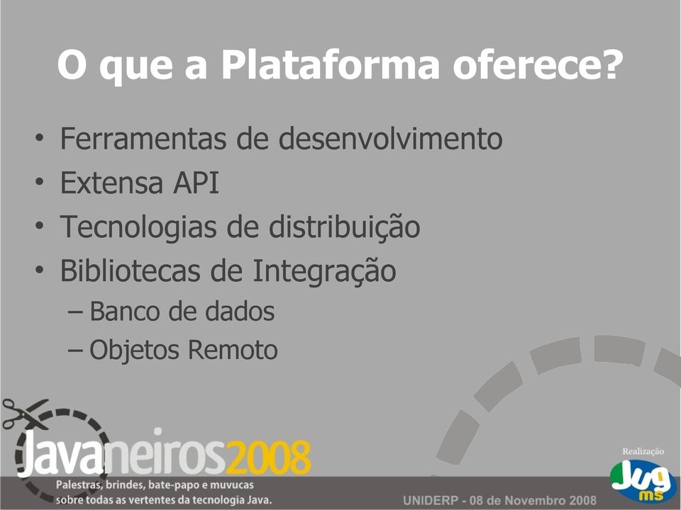 API Tecnologias de distribuição